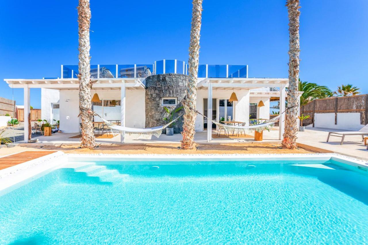 Boutique Beach Villa By Lanzarote Retreats - Private Pool - 1 Min Walk To Sea Pool 查德尔帕罗奥 外观 照片