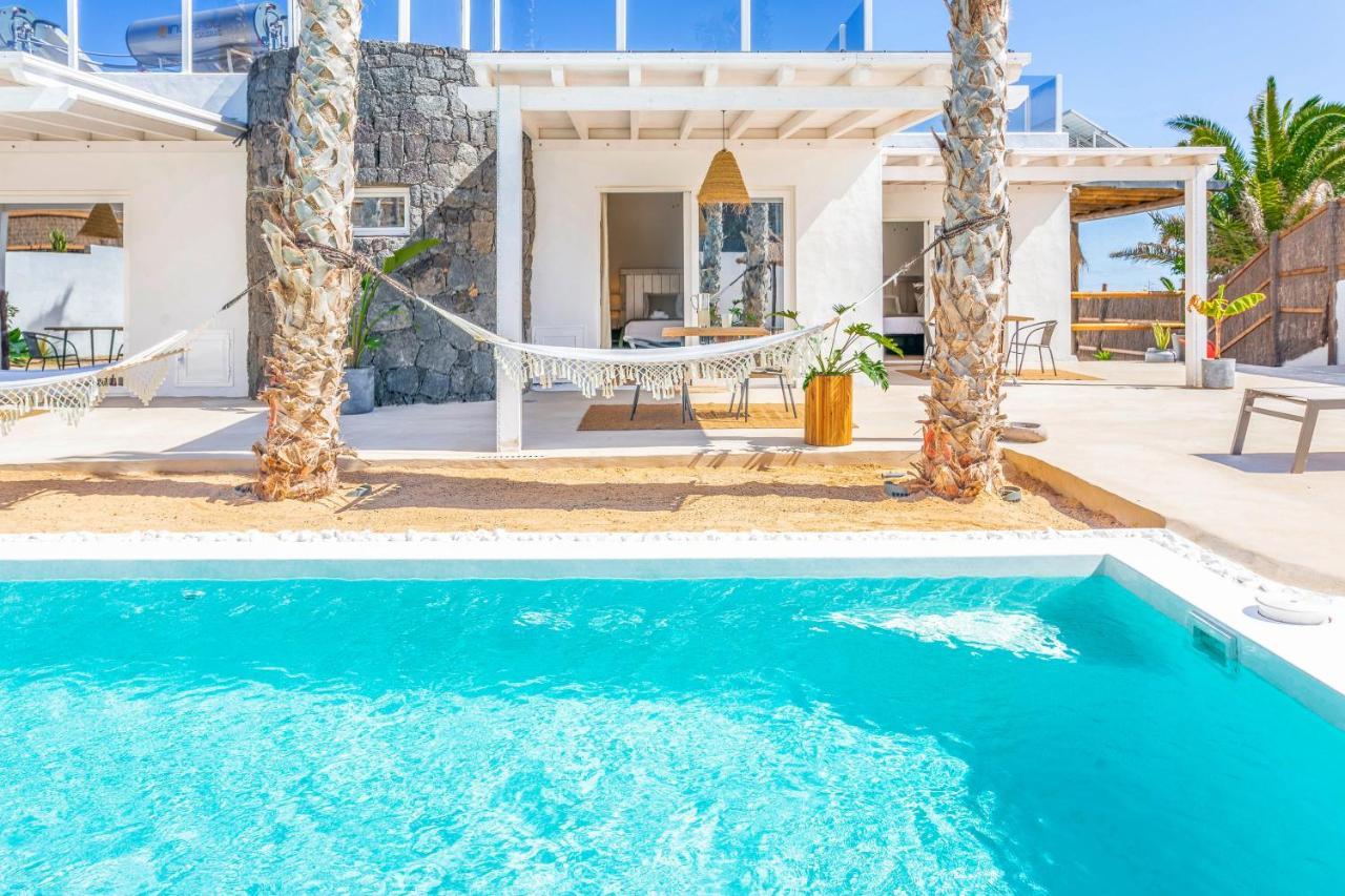 Boutique Beach Villa By Lanzarote Retreats - Private Pool - 1 Min Walk To Sea Pool 查德尔帕罗奥 外观 照片