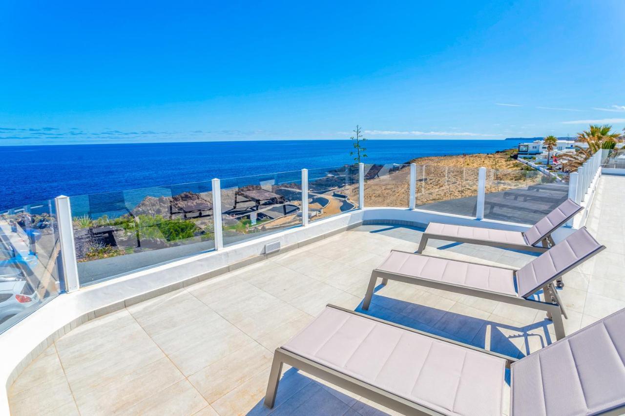 Boutique Beach Villa By Lanzarote Retreats - Private Pool - 1 Min Walk To Sea Pool 查德尔帕罗奥 外观 照片