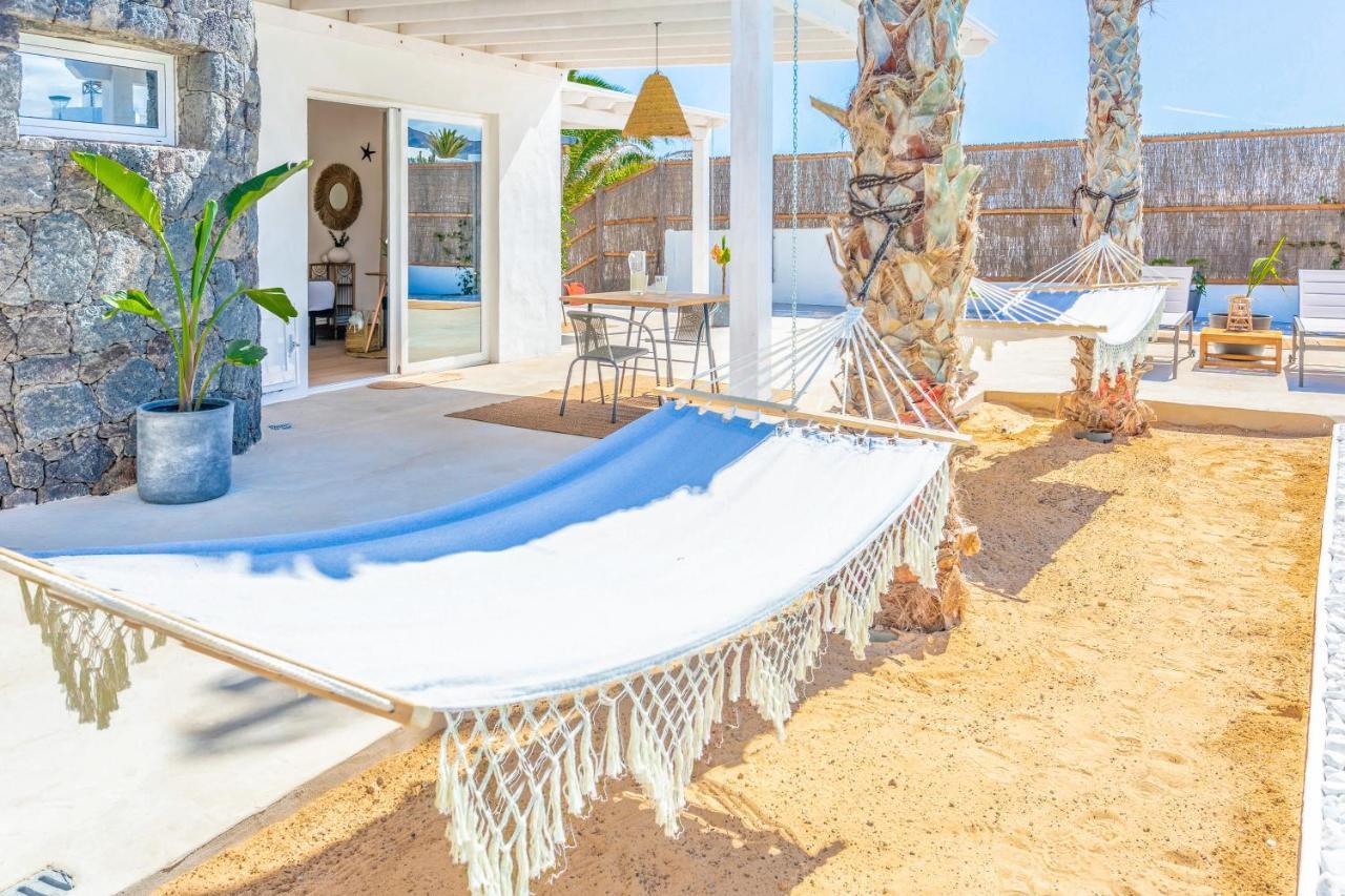 Boutique Beach Villa By Lanzarote Retreats - Private Pool - 1 Min Walk To Sea Pool 查德尔帕罗奥 外观 照片