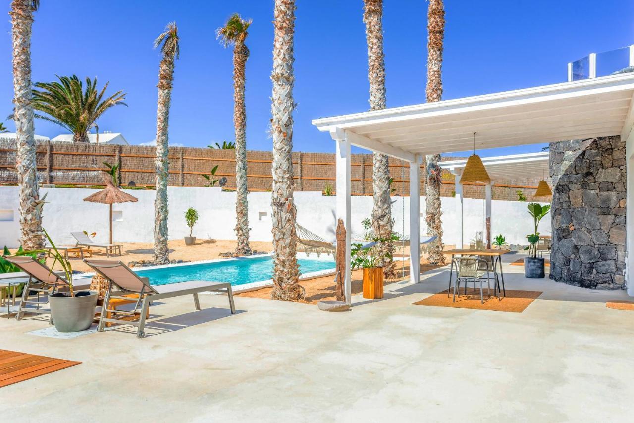 Boutique Beach Villa By Lanzarote Retreats - Private Pool - 1 Min Walk To Sea Pool 查德尔帕罗奥 外观 照片