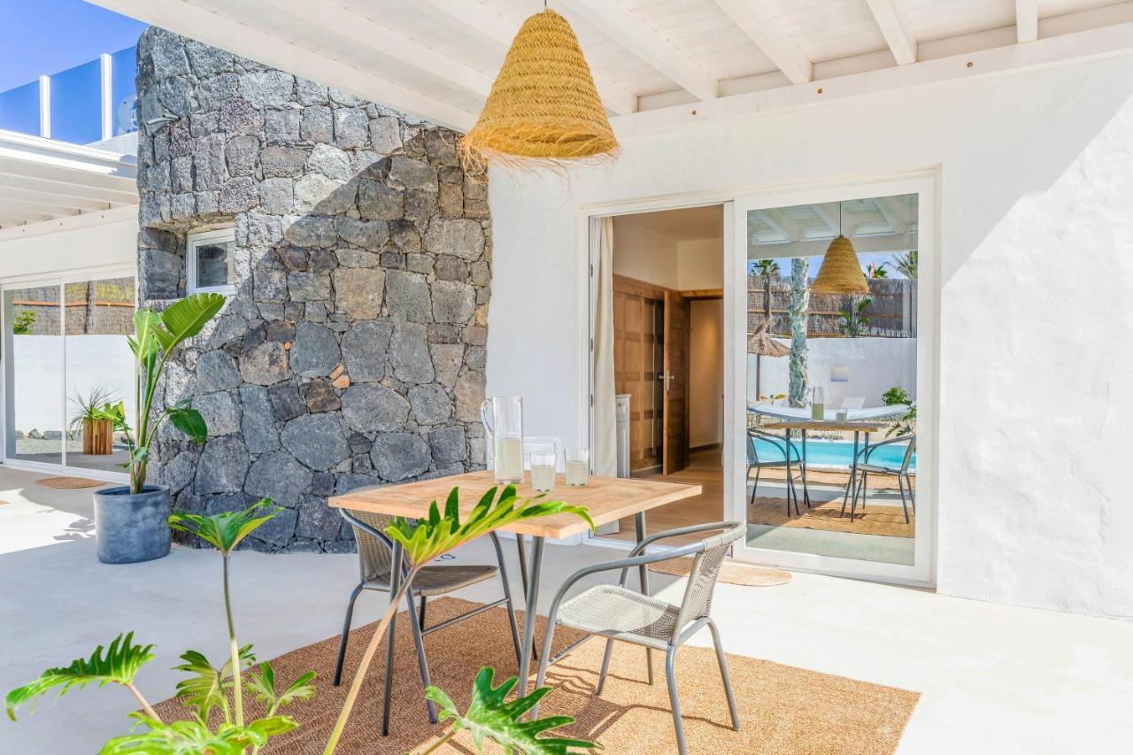 Boutique Beach Villa By Lanzarote Retreats - Private Pool - 1 Min Walk To Sea Pool 查德尔帕罗奥 外观 照片
